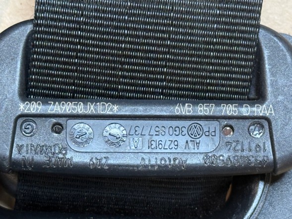 Skoda OE 6VB857705D / 6VB857706E SKODA FABIA IV 2021-2026 ПЕРЕДНІ ПАСИ БЕЗПЕКИ ЛІВИЙ + ПРАВИЙ