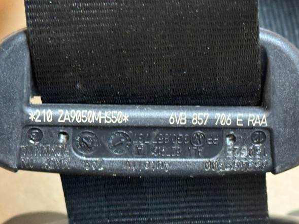 Skoda OE 6VB857705D / 6VB857706E SKODA FABIA IV 2021-2026 ПЕРЕДНІ ПАСИ БЕЗПЕКИ ЛІВИЙ + ПРАВИЙ