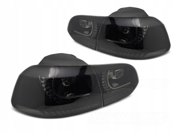 VLAND LDVWU6 9518917E mhm Задні ліхтарі комплект Vland Led Neon Діоди Black GTIlook VW Golf VI 6 5k0 2008-2013