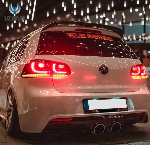 VLAND LDVWU6 9518917E mhm Задні ліхтарі комплект Vland Led Neon Діоди Black GTIlook VW Golf VI 6 5k0 2008-2013