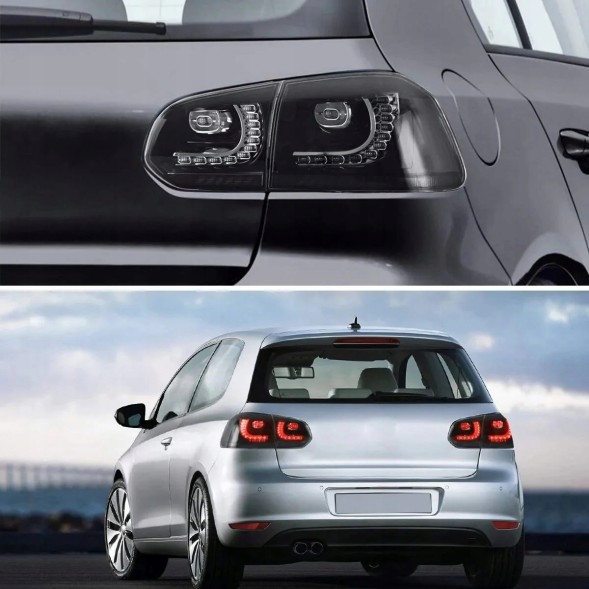 VLAND LDVWU6 9518917E mhm Задні ліхтарі комплект Vland Led Neon Діоди Black GTIlook VW Golf VI 6 5k0 2008-2013