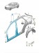 Volkswagen OE 2GA809835 Фрагмент стійки А з порогом ASO VW