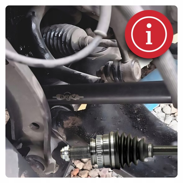 BRV  Піввісь права задня bmw 3 (e46) 325 xi 330 xi нова