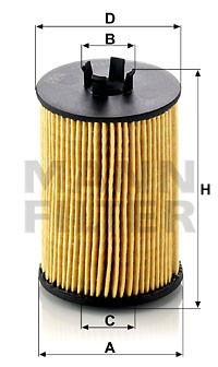 HU 612 1X MANN FILTER Фільтр мастил