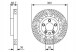 Bosch 0 986 479 B13 Гальмівний диск передній вентильований 0 986 479 b13