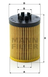 HU 712 8X MANN FILTER Фільтр оливи