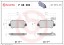 P68063 BREMBO Комплект гальмівних колодок з 4 шт дисків