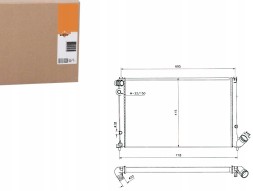 NRF NRF58020(EXT) Nrf радіатор охолодження двигуна peugeot 406 1.8/2.0 11.95-12