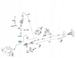 Mercedes-Benz OE A6460700700 ШНУР ВИСОКОГО ТИСКУ ПЛАНКА-НАСОС MERCEDES OM646 2.2 CDI SPRINTER