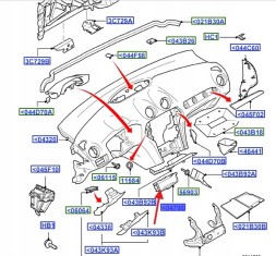 Ford OE ПОПЕЛЬНИЧКА ПЕРЕДНЯ FORD MONDEO 2008-2008 OEM 1529729 _ 7S71-A04788-FA37AE