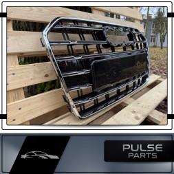 Pulse A6-S171 Решітка гриль Audi A6 C7 Facelift 2014 - 2018 Чорний Глянець Накладка Бампера ХРОМ