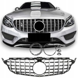 Proteile A205024 Airautopl АТРАПА РЕШІТКИ РАДІАТОРА MERCEDES C-КЛАС W205 C205 PANAMERICANA AMG GT ХРОМ