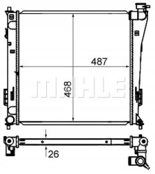 Mahle CR 848 000S Охолоджувач води cr 848 000s mahle