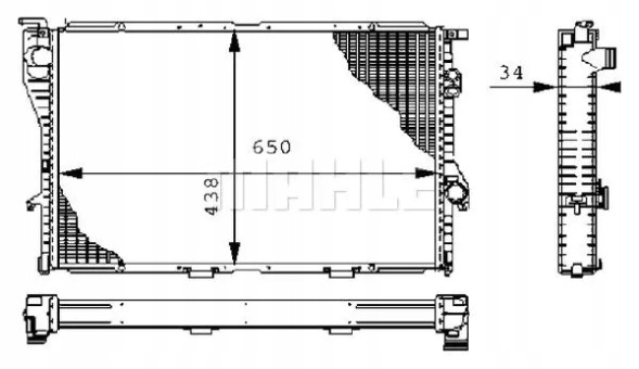 Mahle CR 242 000S Охолоджувач води cr 242 000s mahle