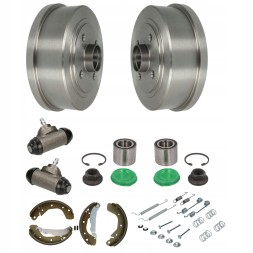 ME Premium 2x C6X009ABE + 217 326 + 105-0710 + 2x 901 971 + 2x 217 950 Барабани, колодки, циліндрики, підшипники для opel corsa c