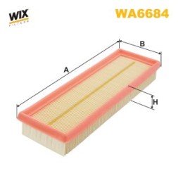 WA6684 WIX FILTERS Фільтр повітряний