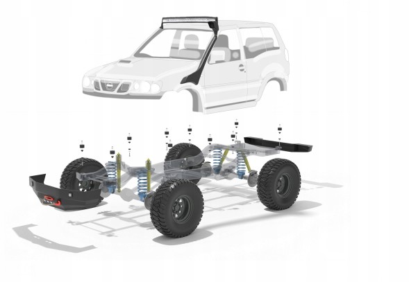 Китай 590/bl3 Nissan Terrano 3D 93–03 Body Lift 25мм