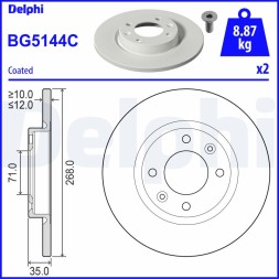 BG5144C DELPHI Диск гальмівний