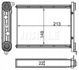 Mahle AH 259 000S Обігрівач ах 259 000с mahle