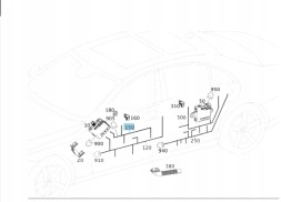 Mercedes-Benz OE Джгут проводів Mercedes W222 L/R A2225407119