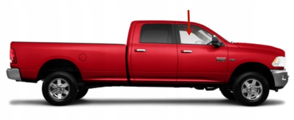 USA USA-DD11591GTN ВІКНО ПЕРЕДНЕ ПРАВЕ ПАСАЖИРСЬКЕ DODGE RAM 1500 09-18 25