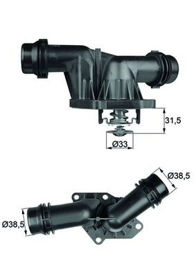 TI 25 85 MAHLE ORIGINAL Термостат