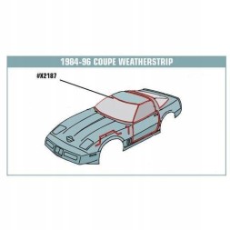 Китай CA-X2187 Ущільнювач лобового скла CHEVROLET CORVETTE C4