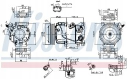 Nissens 890229 Компресор кондиціонера 890229 nissens