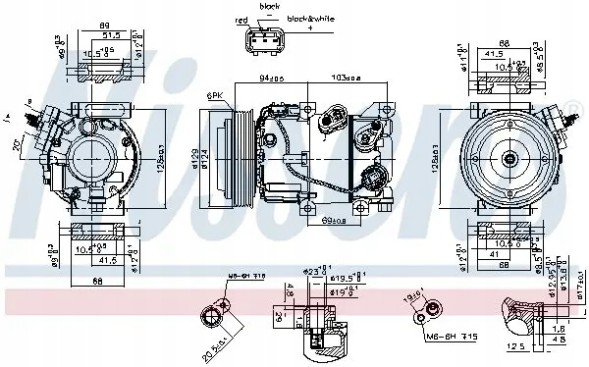 Nissens 890229 Компресор кондиціонера 890229 nissens