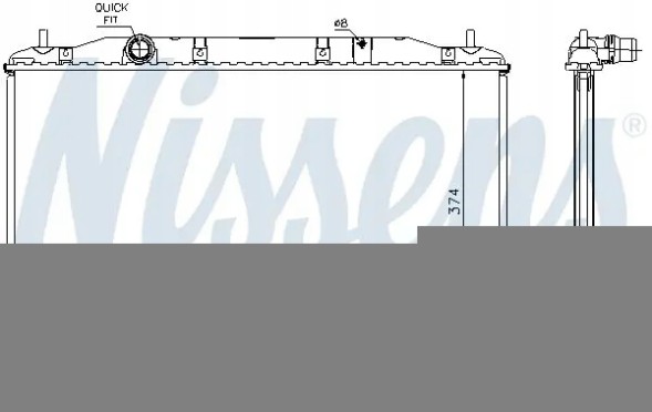 Nissens 68135A Радіатор охолодження 68135a nissens