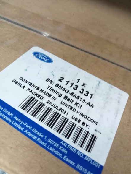 Ford OE 2113331 Ford oe 2113331 комплект ременя грм