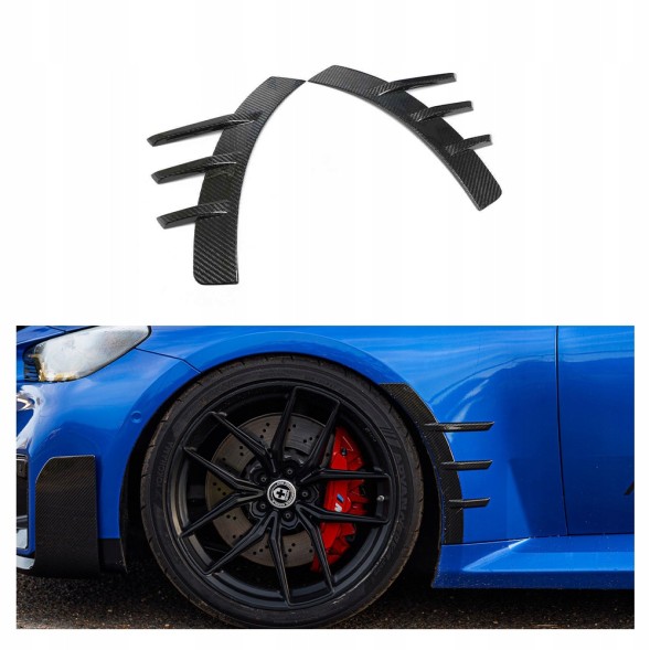 Китай 64574259 СПЛІТТЕРКИ ПЕРЕДНІ + ЗАДНІ CANARDSY ЛЬОТКИ НАКЛАДКА BMW M2 G87 DRY CARBON