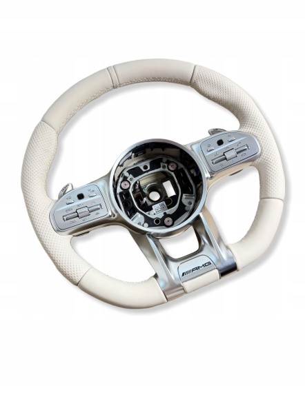 Mercedes-Benz OE MB AUTO MERCEDES W253 W257 W290 W213 NOWA KIEROWNICA AMG PERFORMANCE A0004609908, PRZYCISKI A0999059908, L6J- NAPPA, KOD KOLORU 1B55 DESIGNO PORCELAN MERCEDES W253 W257 W290 W213 НОВЕ КЕРМО AMG PERFORMANCE A0004609908