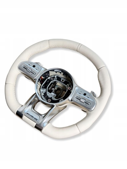Mercedes-Benz OE MB AUTO MERCEDES W253 W257 W290 W213 NOWA KIEROWNICA AMG PERFORMANCE A0004609908, PRZYCISKI A0999059908, L6J- NAPPA, KOD KOLORU 1B55 DESIGNO PORCELAN MERCEDES W253 W257 W290 W213 НОВЕ КЕРМО AMG PERFORMANCE A0004609908