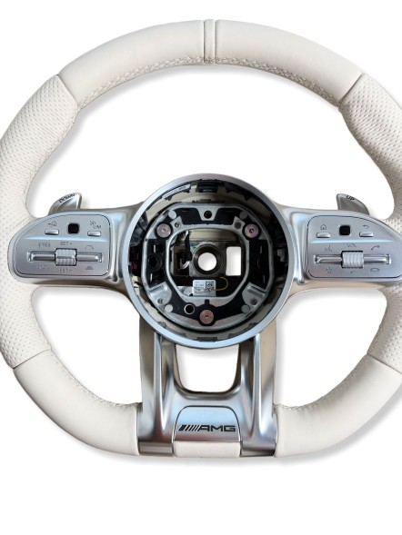 Mercedes-Benz OE MB AUTO MERCEDES W253 W257 W290 W213 NOWA KIEROWNICA AMG PERFORMANCE A0004609908, PRZYCISKI A0999059908, L6J- NAPPA, KOD KOLORU 1B55 DESIGNO PORCELAN MERCEDES W253 W257 W290 W213 НОВЕ КЕРМО AMG PERFORMANCE A0004609908
