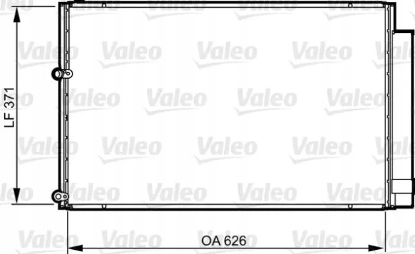Valeo 814158 Конденсатор радіатора кондиціонування повітря з осушувачем