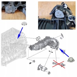 Tafmet EDEL_7+ZKOL2 Комплект для видалення EGR BMW 2.0 D N47 N47S 2.0 D E90 E92 E60 E84 E83
