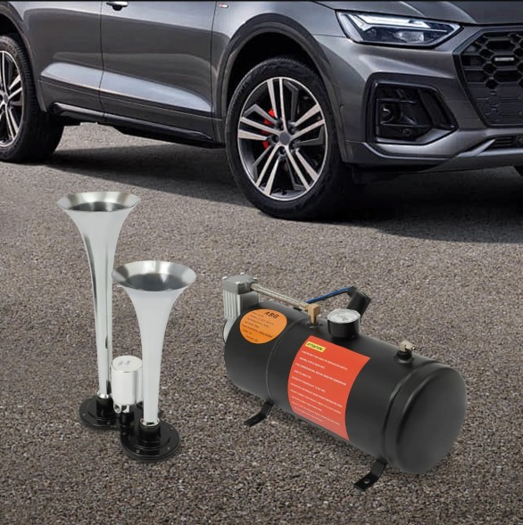 Китай p2141m2 Клаксон пневматичний + компресор 12V 150PSI 3L для автомобіля та вантажівки