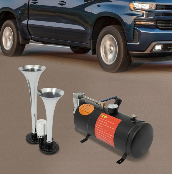 Китай p2141m2 Клаксон пневматичний + компресор 12V 150PSI 3L для автомобіля та вантажівки