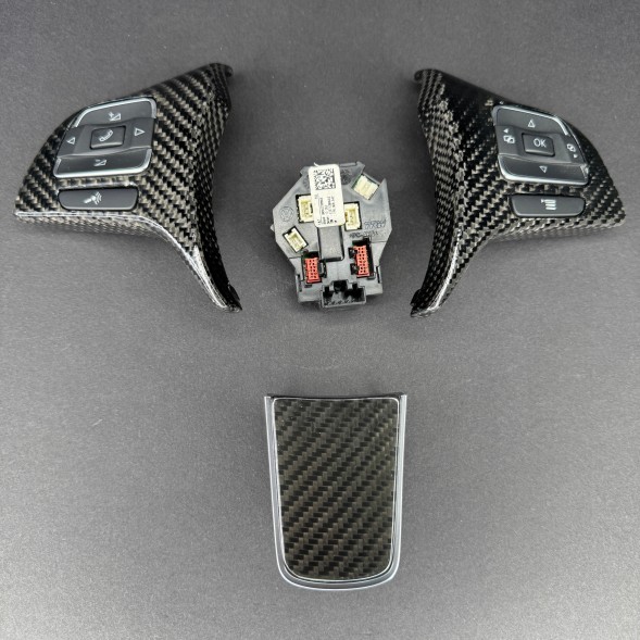 Volkswagen OE 7P6.959.537 / 8 , 7P6.959.542 2010-2018 Volkswagen Touareg 7P рамки КАРБОН + кнопки керма