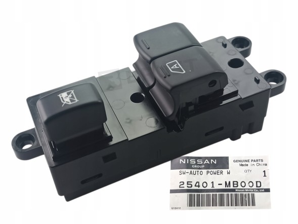 Nissan OE WBEURO/25401-MB00D ПЕРЕМИКАЧ ВІДКРИВАННЯ ВІКОН ВОДІЯ ПАНЕЛЬ NISSAN CABSTAR 25401-MB00D ОРИГІНАЛ