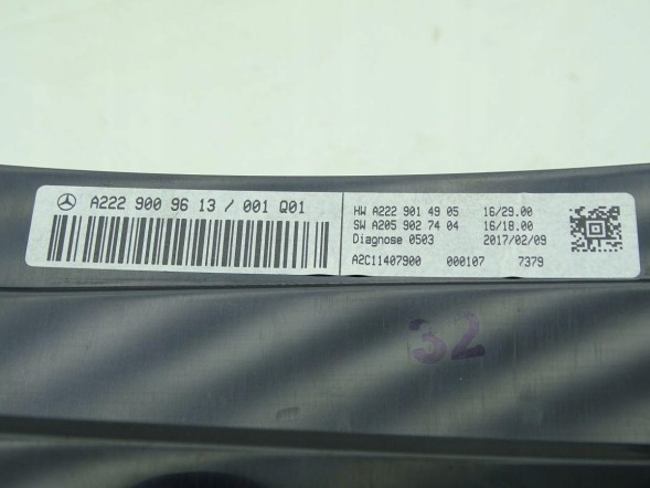 Mercedes-Benz OE A2229009613 GBI_BMW 3 UK MERCEDES S-КЛАС W222 13-20 HEAD UP DISPLAY HUD АНГЛІЄЦЬ RHD UK ОРИГІНАЛ