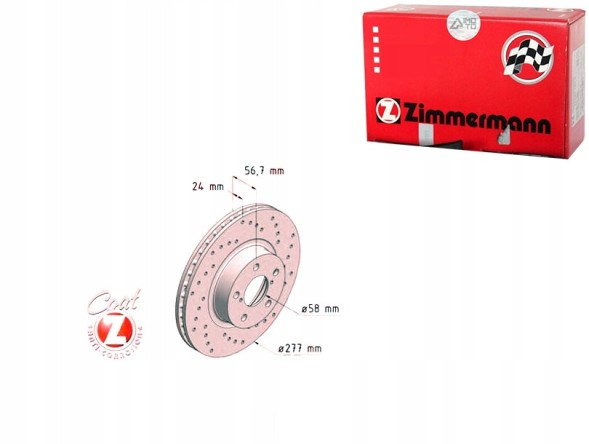 Zimmermann 530.2457.52 Zimmermann 530.2457.52 гальмівний диск 530.2457.52