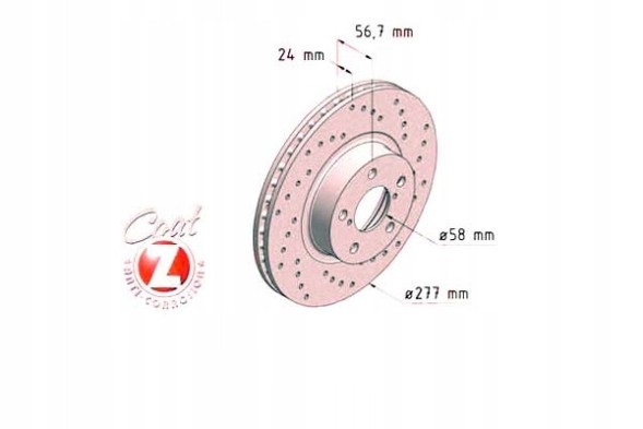 Zimmermann 530.2457.52 Zimmermann 530.2457.52 гальмівний диск 530.2457.52