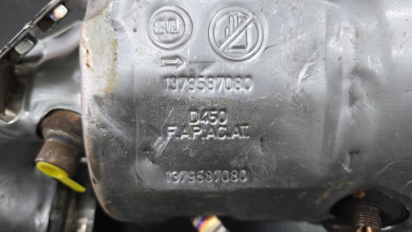 Fiat OE DUCATO 2.3 MJET 17r. KATALIZATOR FAP DPF FILTR CZĄSTEK STAŁYCH 1379587080 1 ФІАТ ДУКАТО 2.3 D 1379587080 - ФІЛЬТР САЖІ (DPF)