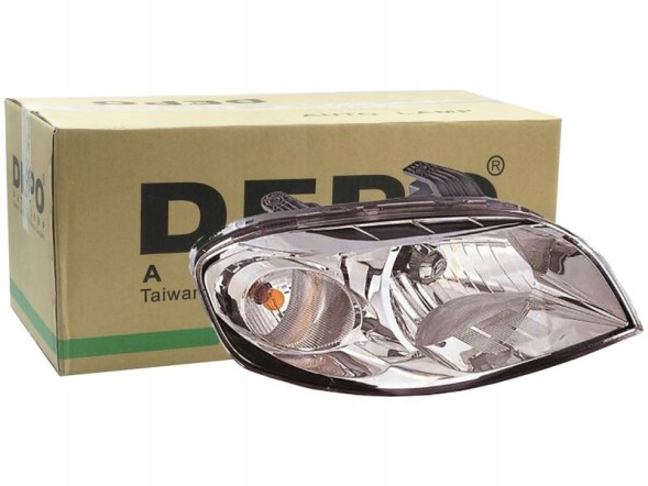 Abakus 235-1104R-LD-E Права фара h4, ручна, колір вставки: