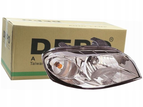 Abakus 235-1104R-LD-E Права фара h4, ручна, колір вставки: