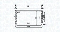 MAGNETI MARELLI 350213185500 Охолоджувач води 350213185500 magneti marelli
