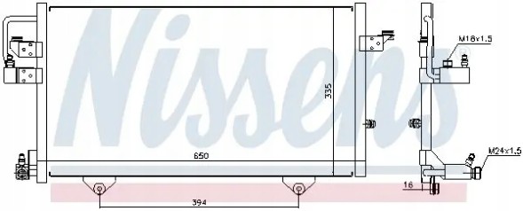 Nissens 94209 Очисник радіатора кондиціонера 94209 nissens