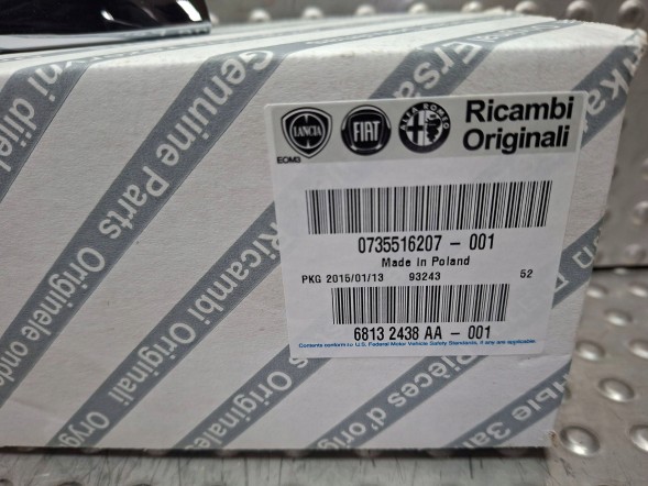 Fiat OE S26337869 ХРОМОВАНА НАКЛАДКА КЛАПАНА 0735516207 FIAT 500 2007-